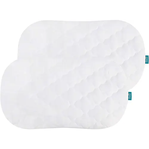 Bassinet Mattress Cover Compatible with Halo Bassinest Swivel Sleeper Bassinet Mattress Pad, 2 Pack, Microfiber, Waterproof and Soft, White