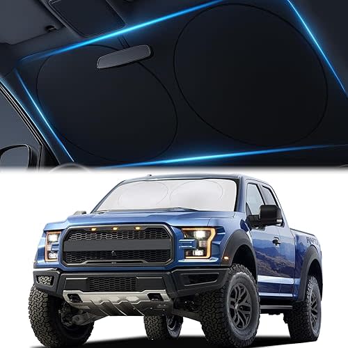Magnelex Car Windshield Sunshade | Innovative No-Light-Pass Technology for Maximum Protection | Foldable Sun Shade Keeps Your Vehicle Cool | Fit for Cars, Trucks, and SUVs | X-Large (65.7 x 36.4 in)