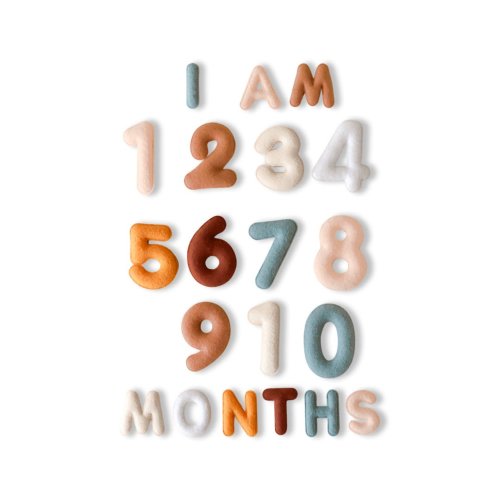 Milestone Felt Numbers in Neutral – Bonjour Fête