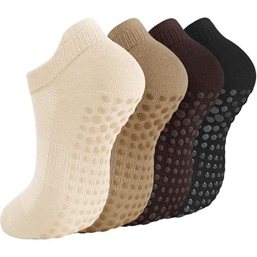 Breslatte Grip Socks Pilates Socks with Grips for Women Non Slip Grippers Womens