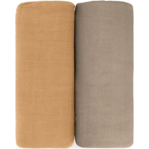 Muslin Swaddle Blanket, 2 Pack