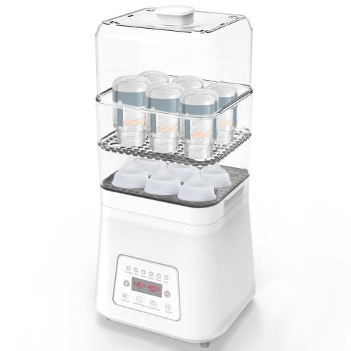 Mostop Bottle Warmer, 8-in-1 Baby Bottle Sterilize Double-Deck with Touch Screen & Auto-Off, White