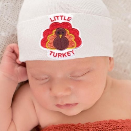 Newborn Hat, Little Thanksgiving Turkey