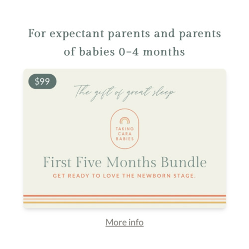 Taking Cara Babies - The Gift of Great Sleep | First Five Months Bundle