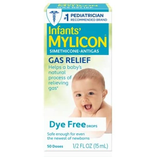 Mylicon Gas Relief Drops for Infants and Babies, Dye Free Formula, 0.5 Fluid Ounce