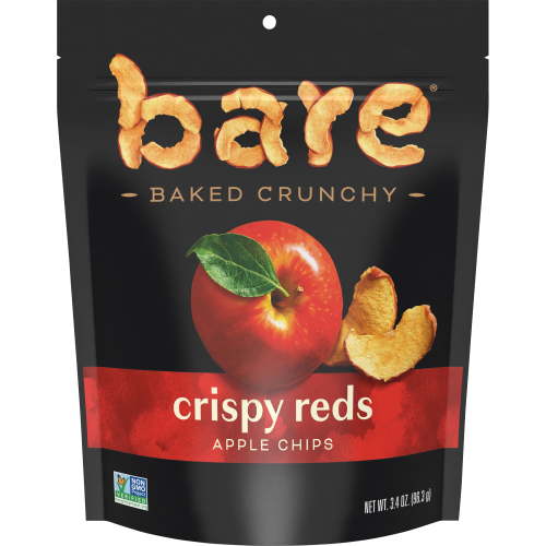 Bare Natural Apple Chips, Crispy Reds, Gluten Free, Baked, 3.4 oz Bag