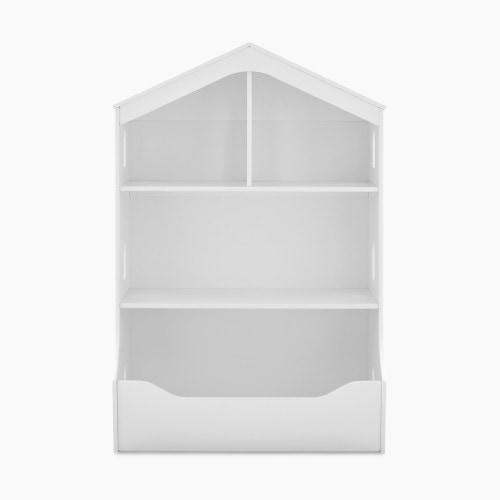 Delta Children Playhouse Bookcase with Toy Storage - Bianca White