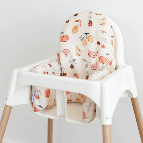 Vegan Leather WIPEABLE Cushion Cover for the IKEA Antilop Highchair // Fruit Feast