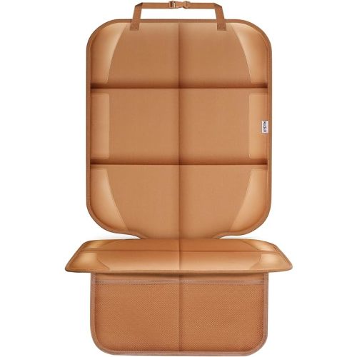 Meolsaek Car Seat Protector for Child Car Seat, 600D Fabric Waterproof Car Seat Cover with Non-Slip Backing, Under Baby Car Seat from Pressure Marks
