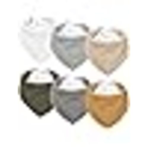 Susurration Muslin Baby Drool Bibs 6Pack Soft Triangular Adjustable Baby Bandana Bibs for Unisex Girls & Boys (Basic) : Amazon.com.au: Baby