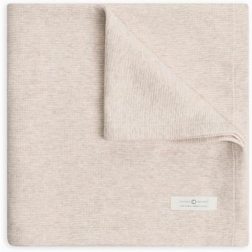 Colored Organics Baby Organic Cotton Swaddle - Infant Receiving Blanket - Heather Oat Waffle