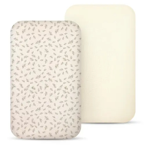 lulumoon Muslin Bassinet Sheets Baby: Cotton Bedside Sleeper Bassinet Sheets Fitted for Boys and Girls