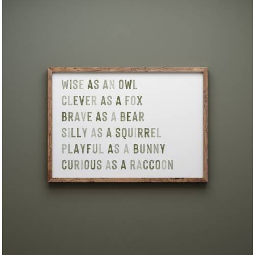 DIGITAL DOWNLOAD • Nursery Decor Woodland Animals Printable Wall Art • Green Nursery Wall Decor Neutral • Inspirational Quotes Kids Room