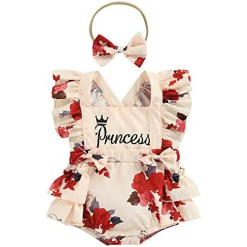 Baby Girls Summer Denim Romper Clothes Dress Newborn Onesie Sunsuit 3 6 9 12 18 Months One-Piece Jumpsuits Outfits