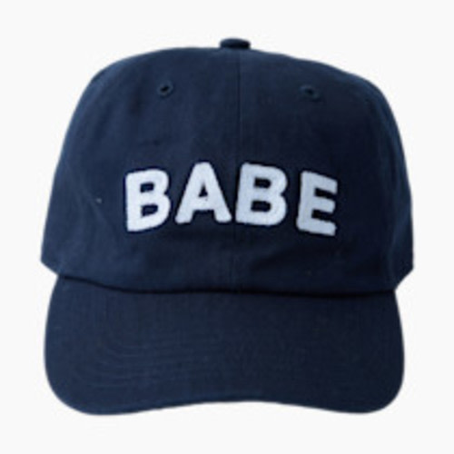 Ingrid and Isabel Babe Baseball Cap - Navy/White Embroidery, One Size