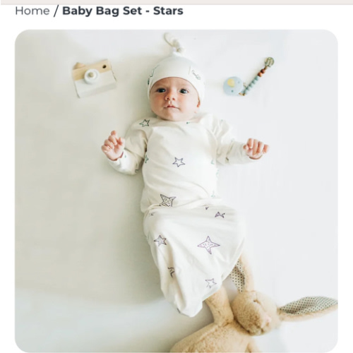 Baby Bag Set - Stars – Bonsie Skin to Skin Babywear