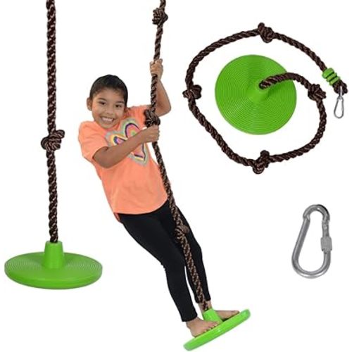 Swurfer Disco Tree Swing - Swing Sets for Backyard, Outdoor Swing, Swingset Outdoor for Kids, Easy Installation, Heavy Duty, Adjustable
