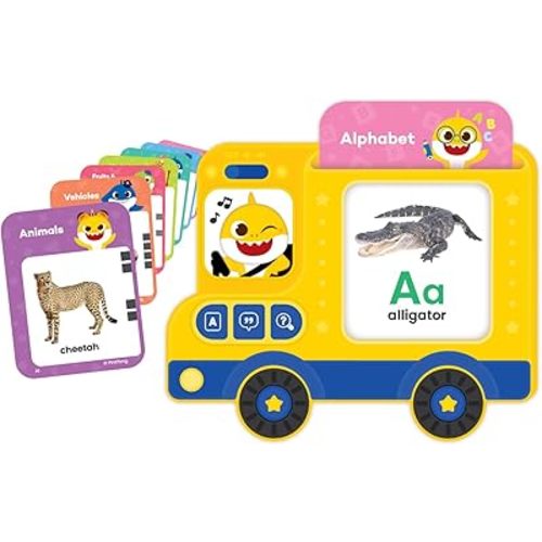 Pinkfong Baby Shark Sing & Learn Sound Toys: Smartphone, Sound Pad, and Learning Flash Card Bus (Baby Shark Flash Card Learning Bus)