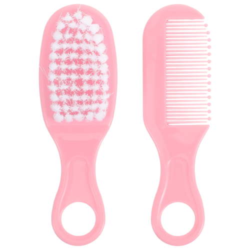 Pungan Baby Comb Newborn Hair Brush and Comb Set for Girls - Bathtub Essential,5.04"X1.77"X1.26"