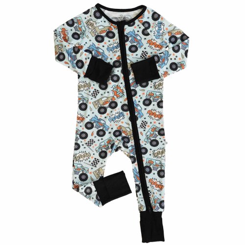 Convertible Zip Rompers for Boys