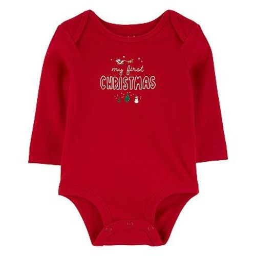 Baby Carter's Red "My First Christmas" Bodysuit
