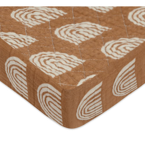 Quilted Changing Pad Cover in GOTS Certified Organic Muslin Cotton