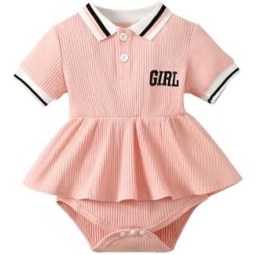 Mioglrie Baby Girl Clothes Newborn Baby Girl Outfit Infant Baby Clothes for Girls Summer Romper with Headband Clothing Set