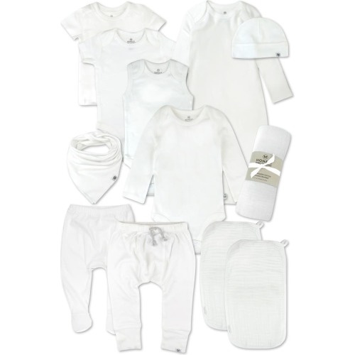 Baby 12-Piece Welcome Home Gift Set, Bright White