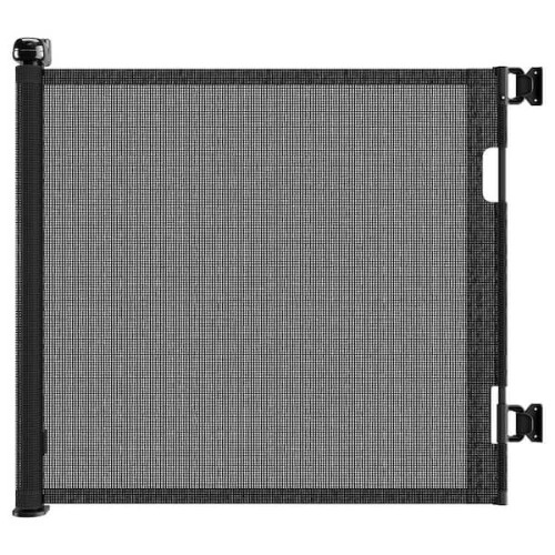 Retractable Pet and Baby Gate, 33 in. Tall Mesh Baby Gate, Extends up to 55 in. Wide Retractable Gate