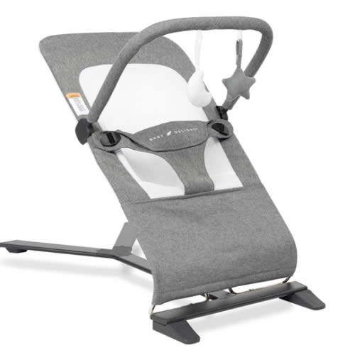 Baby Delight Alpine Deluxe Portable Bouncer | Infant | 0 – 6 months | Charcoal Tweed