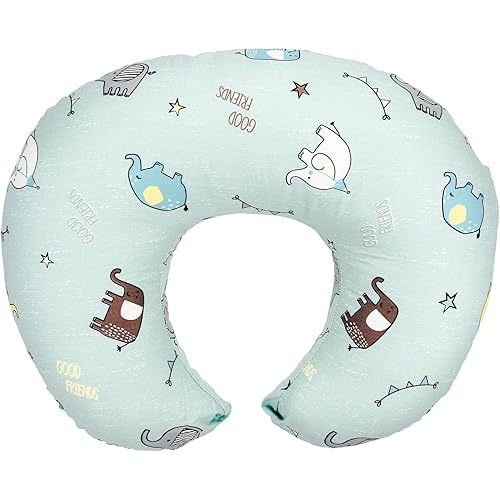 Nursing Pillow for Breastfeeding & Bottle Feeding-Baby Breast Feeding Pillow with Removable Cover for Nursing Mothers-Baby Boys,Girls Feeding Donut Pillow (Elephant-3)