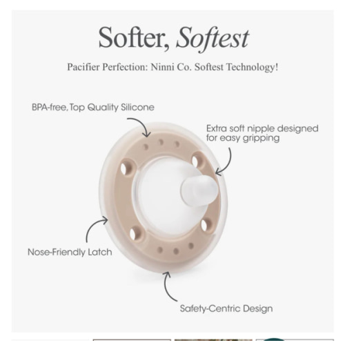 Ninni Pacifier Oatmeal 2 Pack