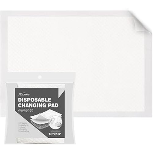 Disposable Changing Pads for Baby 5 Count, Diaper Changing Mat for Newborns, Super Absorbent Changing Pad Liner, 13 x 18 in