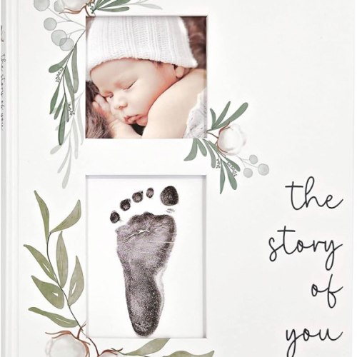 Baby Memory Book for the Modern Minimalist - Simple Baby Book for Boy or Girl - First Years Journal - Monthly Milestone Keepsake Record Book - Gender Neutral Pregnancy Gift for Baby Shower
