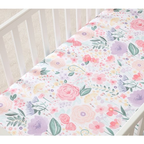 Flora Organic Crib Fitted Sheet