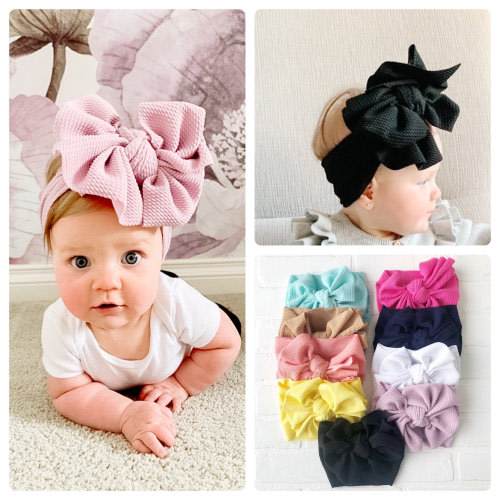 WAFFLE Big bow headband, big bow headband, big bow head wrap, oversized bow baby headband, bow head wrap, bow headband, baby turban, bows
