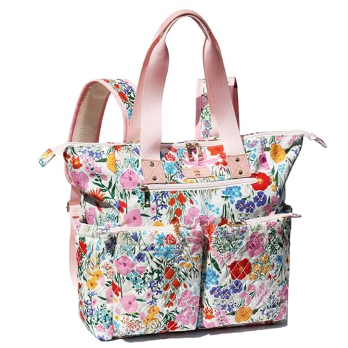Diaper Tote Bag Totepack Backpack 2 in 1 for Women Multifunctional Large Capacity with Insulated Pockets Travel