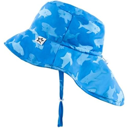 Tiny Twinkle Sun Protection Baby Flap Hat with UPF 50+ Sun Protection for Baby and Toddler Boys and Girls