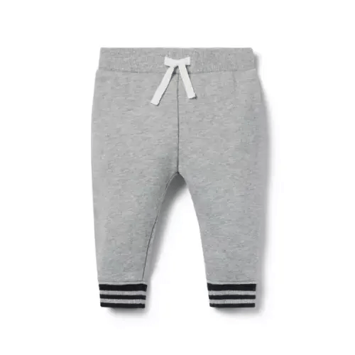 Baby Classic Grey Heather Baby French Terry Jogger by Janie and Jack