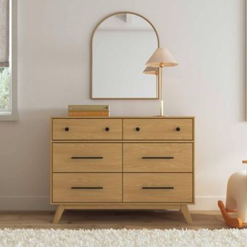 DaVinci Otto 6-Drawer Dresser - Honey