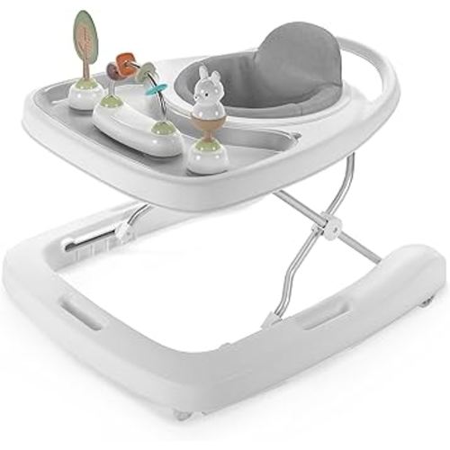 Ingenuity Step & Sprout 3-in-1 Foldable Baby Activity Walker with Removable Toys Ages 6 Months +, First Forest