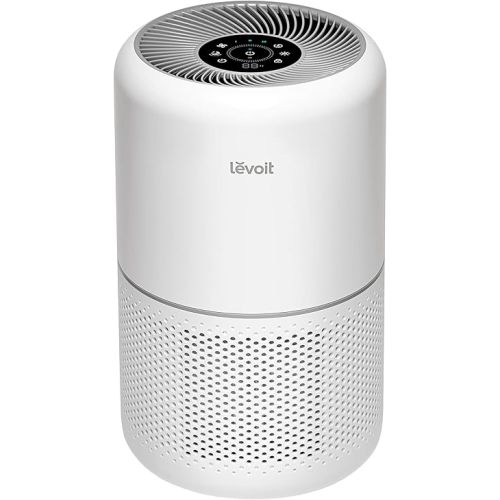 LEVOIT Air Purifiers for Home Bedroom, Smart WiFi, HEPA Sleep Mode for Home Large Room, Quiet Cleaner for Pet Hair, Allergies, Dust, Smoke, Pollon, White Noise, Alexa Control, Core300S-P, White