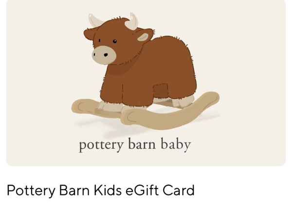Pottery Barn Kids - eGift Card