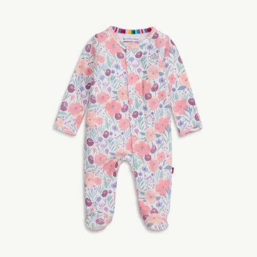 3-6M | Magnetic Me Footie Pajamas - 100% Organic Cotton