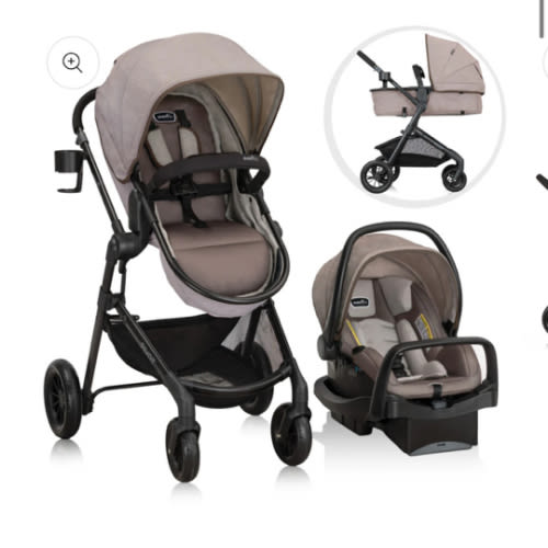 Pivot Modular Travel System with LiteMax Infant Car Seat with Anti-Rebound Bar
