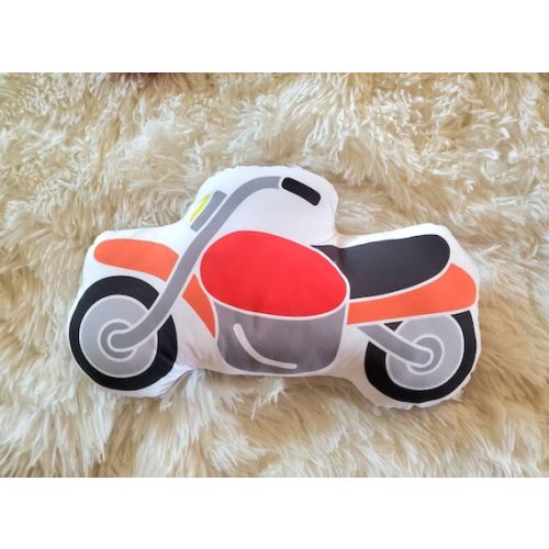Kids Motorcycle Pillow Dirtbike Pillow Boy Nursery Decor - Etsy