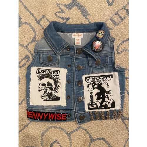 Baby / Toddler - Custom Handmade Punk Studded Vests