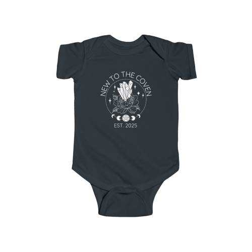 New To The Coven Baby Bodysuit 2025 Witchy Gift Newborn Body Suit Baby Shower Witch Mom New Coven Witches Baby Suit Gothic Aesthetic Gift