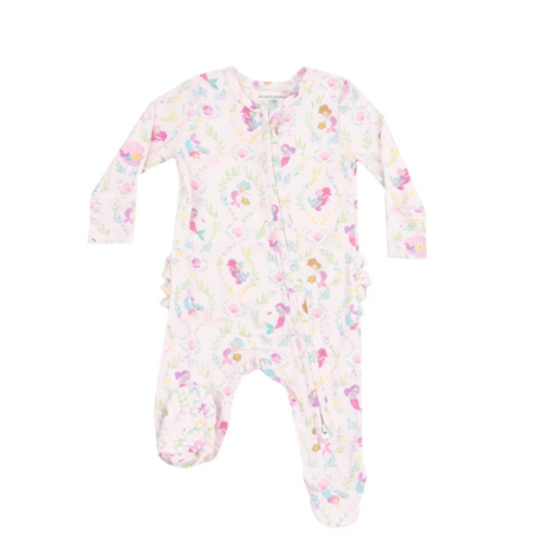 2 Way Zipper Ruffle Back Footie - Mermaids – Angel Dear