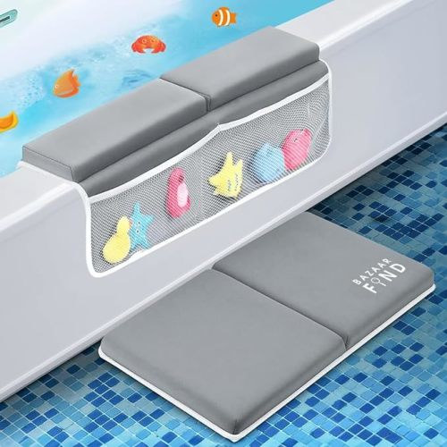 Baby Bath Kneeler and Elbow Rest Pad Set - Bath Kneeling Pad for Bathing Baby - Baby Bath Knee Pad Bathing Baby - Comfortable Bath Kneeling Mat Extra Thick, Soft - Baby Bath Elbow Rest - Bazaar Find
